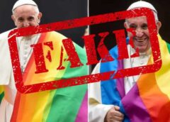 Ψεύτικες εικόνες του Πάπα Φραγκίσκου με σημαία Pride επανεμφανίζονται μετά τον θάνατό του