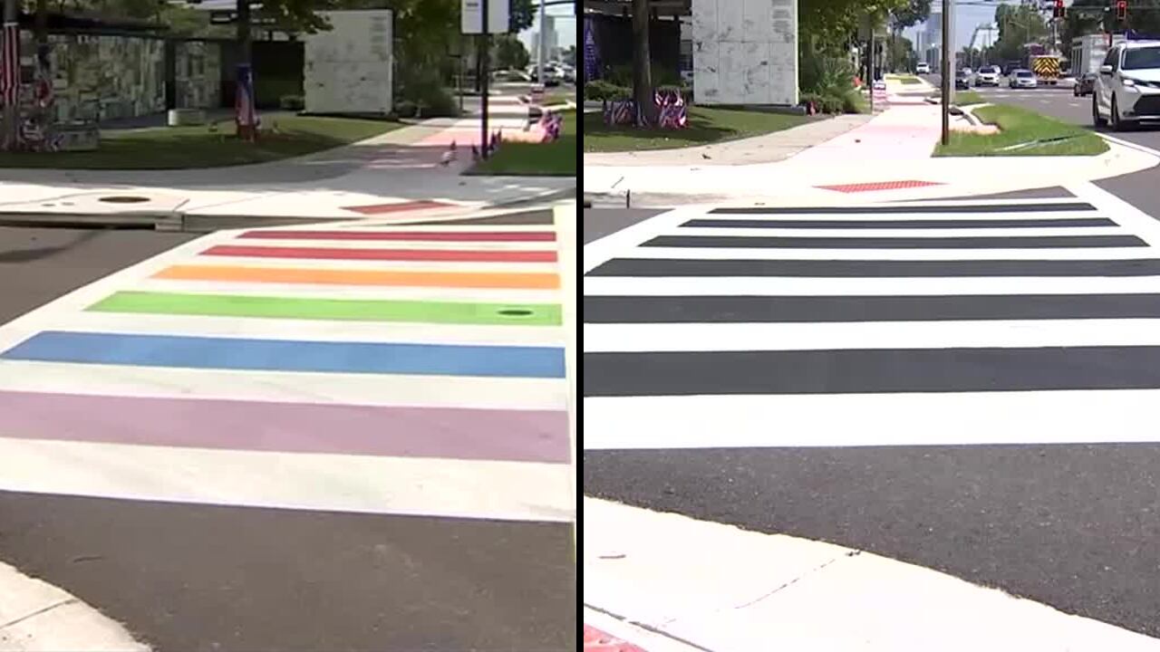 Η Φλόριντα αφαιρεί τη διάβαση πεζών με τα χρώματα του ουράνιου τόξου προς τιμήν των θυμάτων της επίθεσης στο νυχτερινό κέντρο Pulse